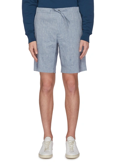 Equil Drawstring Linen Shorts In Grey