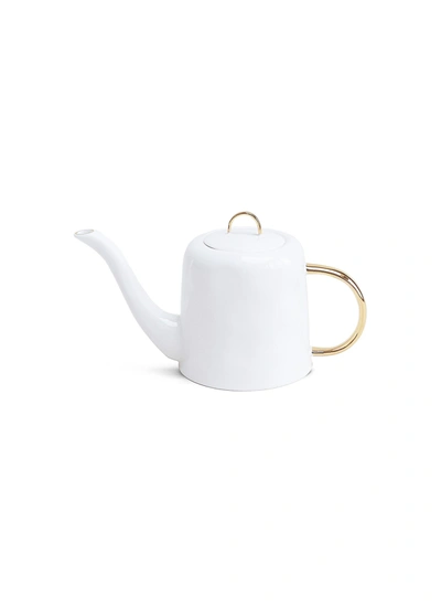 Feldspar Fine Bone China Teapot - Gold