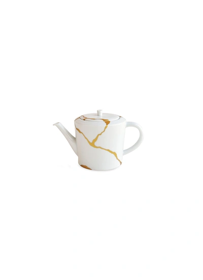 Bernardaud X Sarkis Kintsugi Porcelain Teapot
