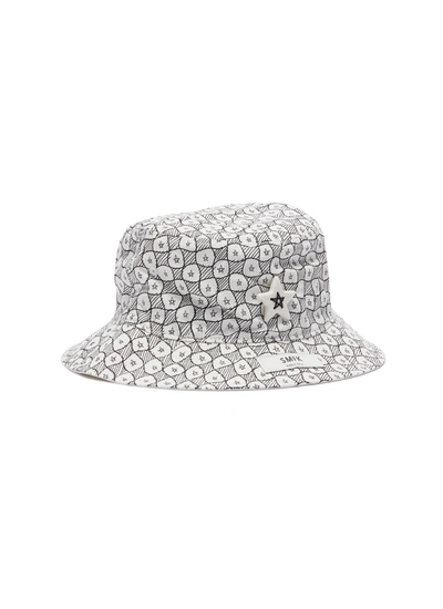 Smfk X New Era 'crosstar' Doodle Print Bucket Hat In Multi-colour