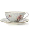 WEDGWOOD WEDGWOOD CUCKOO TEACUP AND SAUCER GREEN,87345001