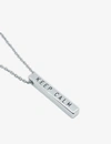 LITTLESMITH LITTLESMITH WOMEN'S PERSONALISED 9 CHARACTERS SILVER-PLATED VERTICAL BAR NECKLACE,98034147