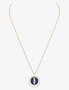 MESSIKA LUCKY MOVE 18CT YELLOW-GOLD, DIAMOND AND LAPIS NECKLACE,R03679372