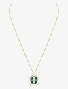 Messika Lucky Move 18ct Yellow-gold, 0.3ct Diamond And Malachite Necklace In Yellow Gold
