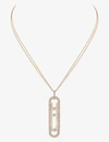 MESSIKA MESSIKA WOMEN'S PINK GOLD MOVE 10TH 18CT ROSE-GOLD AND DIAMOND NECKLACE,R03679362