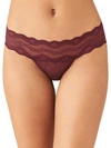 B.tempt'd By Wacoal B.temptd By Wacoal Lace Kiss Bikini In Windsor Wine