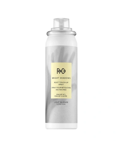 R + Co Bright Shadows Root Touch-up Spray - Light Blonde, 59ml In Yellow