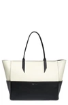 METIER SMALL INCOGNITO CABAS LEATHER TOTE,IXS010912