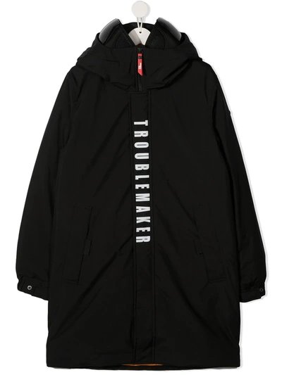 Ai-riders On The Storm Teen Troublemaker Lenses Parka In Black