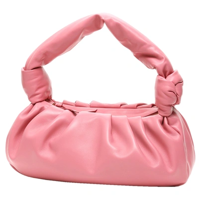 Pre-owned Miu Miu Pink Leather 2 Knot Nappa Clutch Bag