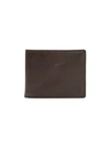 Frye Logan Slim Bi-fold Leather Wallet In Slate
