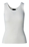 Akris Cotton Knit Tank Top In White