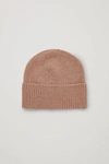 Cos Unisex Cashmere Hat In Beige