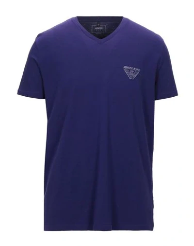 Armani Jeans T-shirt In Purple