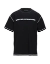 United Standard Crew Neck Printed Logo T-shirt In Black