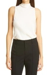 VINCE DRAPED TURTLENECK SLEEVELESS BODYSUIT,V694012364