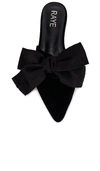 Raye Magnolia Slide In Black Velvet