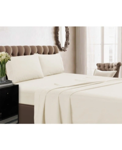 TRIBECA LIVING 350 THREAD COUNT COTTON PERCALE EXTRA DEEP POCKET SHEET SET, TWIN