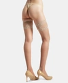 Natori Women's Feather Lace Top Escape Thigh Highs In Nude