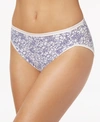Vanity Fair Illumination Hi-cut Brief Underwear 13108, Also Available In Extended Sizes In Tranquil Lace