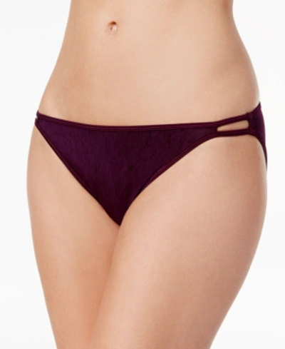 Vanity Fair Illumination String Bikini Underwear 18108 In Sangria