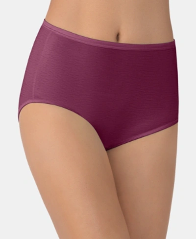 Vanity Fair Illumination Brief Underwear 13109, Also Available In Extended Sizes In Chilled Wine