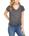 STYLE & CO BURNOUT V-NECK T-SHIRT, CREATED FOR MACY'S