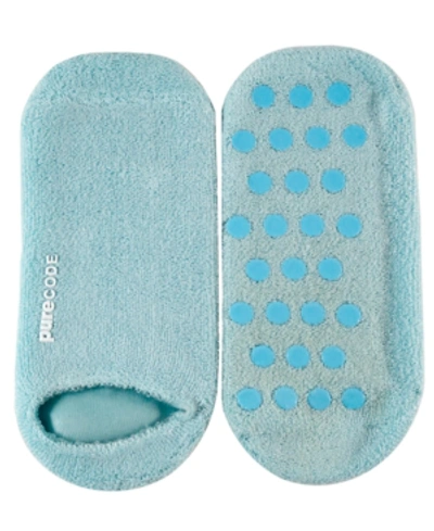 Purecode Moisturizing Gel Socks In Aqua