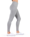 Memoi Women's Ponte Cotton-blend Leggings In Medium Gray Heather