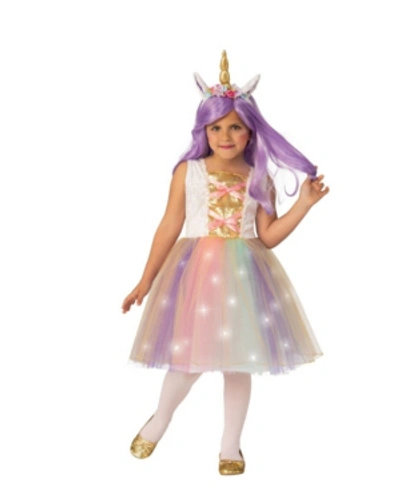 Buyseasons Kids'  Big Girls Unicorn Child Costume In Gold