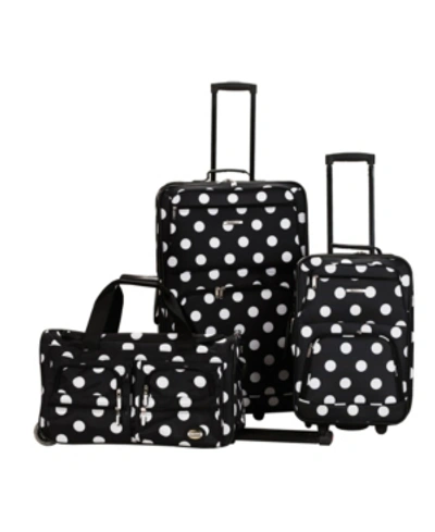 Rockland 3-pc. Softside Luggage Set In Polka Dot