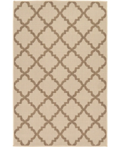 Bridgeport Home Closeout! Bayshore Home Outdoor Pashio Pas5 3' 3" X 5' Area Rug In Beige