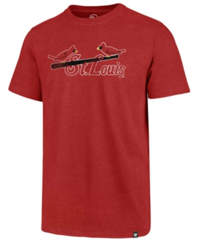 47 Brand Men's St. Louis Cardinals Club Logo T-shirt In Red
