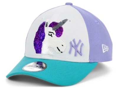 New Era Women's New York Mets Unicorn Flip 9forty Cap In Lightblue/white/purple