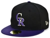 New Era Men's Black, Purple Colorado Rockies 2021 Mlb All-star Game Authentic Collection On-field 59fifty Fi In Black