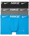 Nike Men's Dri-fit Essential Micro Boxer Briefs (3-pack) In Photo Blue/dark Grey/black