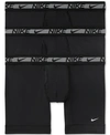 Nike 3-pack Dri-fit Ultra Stretch Micro Flex Boxer Briefs Set In Black