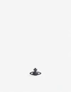Vivienne Westwood Suzon Ruthenium-plated Brass Earring In Nano Black