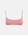 STELLA MCCARTNEY STELLA MCCARTNEY PINK FALABELLA BRASSIERE BIKINI TOP,47269114