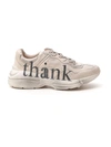 GUCCI GUCCI THINK/THANK PRINT RHYTON SNEAKERS