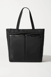ANYA HINDMARCH NEVIS LEATHER-TRIMMED SHELL TOTE
