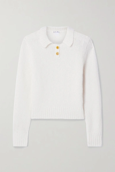 Alex Mill Frank Merino Wool-blend Sweater In Ivory