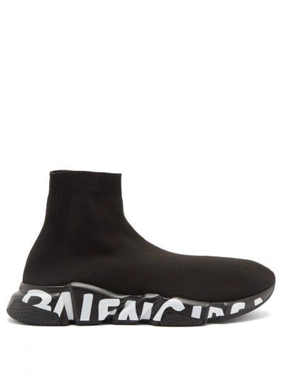 Balenciaga Speed Trainers In Black