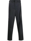 LEMAIRE BELTED TAPERED TAILORED TROUSERS