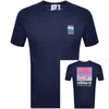Adidas Originals Adiplore T-shirt With Back Print In Navy In Navy