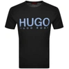 HUGO HUGO DOLIVE LOGO T SHIRT BLACK