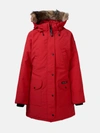Canada Goose Trillium Parka Red Jacket In Red