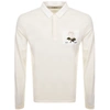 KENT AND CURWEN KENT AND CURWEN RUGBY LONG SLEEVED POLO CREAM
