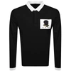 KENT AND CURWEN KENT AND CURWEN RUGBY LONG SLEEVED POLO BLACK