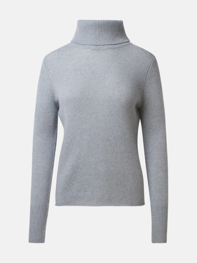 360cashmere Womens Light Heather Grey Analee Relaxed-fit Cashmere Jumper S In Blue